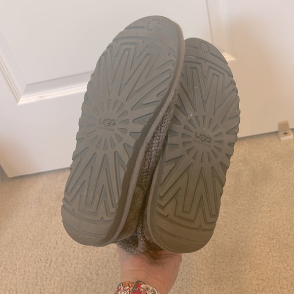 UGG Classic Cardy Knit Short or Tall Fur Lined Boots - Picture 8 of 10